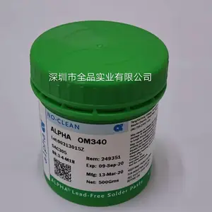 Alpha低温锡膏CVP520挑选的锡铋银合金,可***熔化过程中低的熔点.