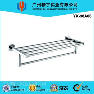 厂家直销/豪华不锈钢毛巾架浴室挂衣置物架***YK-98A06