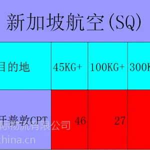 上海(PVG)到南非-开普敦CPT