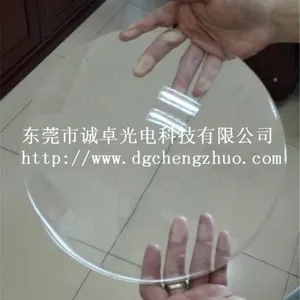 东莞诚卓光电定制展示柜光学仪器等用超大直径250mm高透光平凸玻璃放大透镜(100片起订)