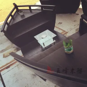云峰热销新品欧式海盗船 欧式餐饮船 情侣餐厅餐桌
