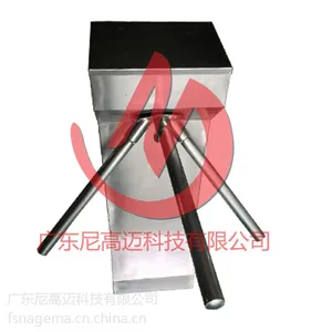 立式手动三辊型闸门,单向通道出入门闸,不锈钢闸机,简易三棍通道闸
