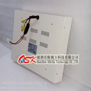 15寸嵌入背挂式车载显示器 AV VGA HDMI高清接口输入