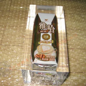 供应水晶胶内嵌饮料罐促销摆件