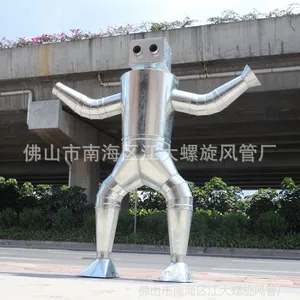 广州螺旋风管加工厂专业定做各种镀锌圆口螺旋风管规格弯头价格