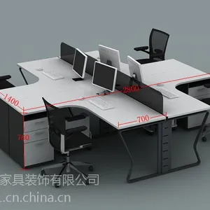 【西安办公隔断】西安屏风办公桌OY-L4-2424西安办公家具