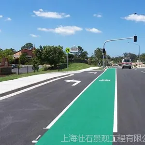 陶瓷颗粒 砌筑材料 彩色防滑陶瓷车行路面系统 彩色陶瓷颗粒