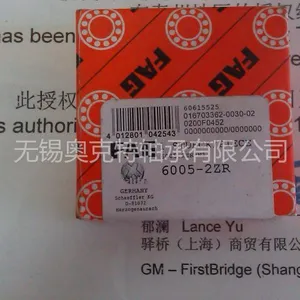 供应FAG授权6005轴承 进口轴承 FAG轴承