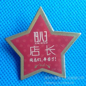 深圳工艺品厂 定制金属烤漆胸章 丝印 珐琅徽章(按要求定制)
