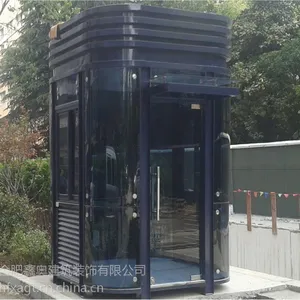钢结构岗亭是岗亭中比较豪华的分类,订做钢结构岗亭13739225332