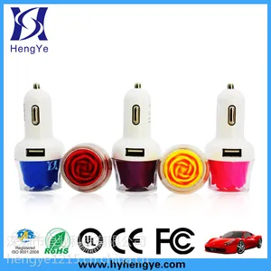供应***玫瑰花车充 车充双USB车载充电器 双usb 车充