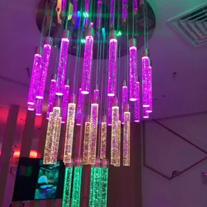 气泡水晶灯 酒店大堂灯 别墅灯 智能灯 遥控灯 wifi灯