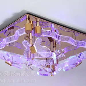 麦极客智能吸顶灯 气泡水晶灯 蓝牙灯 可调光调色灯