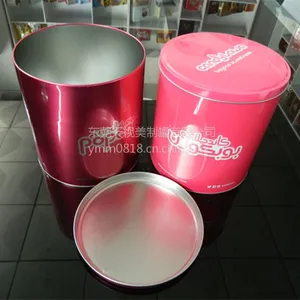 厂家定制圆形大号衣服收纳金属盒 食品家居用品储物铁罐 TSM3015天视美制罐