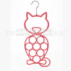 厂家低价处理 多功能猫形魔术防滑植绒丝巾架 多用架 做工精细