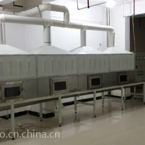 微波花生烘炒机 30kw烘干机 烘炒一体