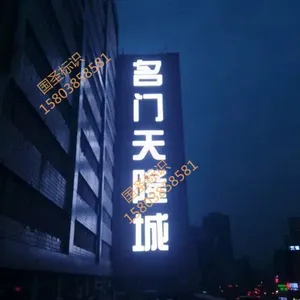 国圣供应009定制的楼顶金属LED发光字