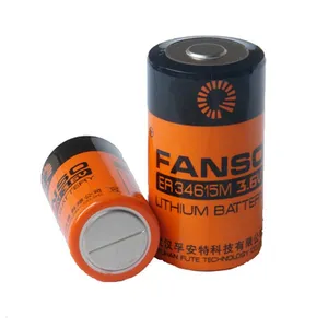 FANSO孚安特锂电池ER34615M刻伤,带槽锂电池高功率锂亚电池