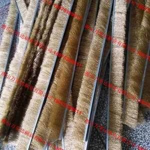 厂家批发不锈钢丝条刷 清洗除尘条刷 抛光除锈钢丝毛刷条 不锈钢丝条形刷