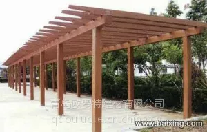 青岛花架长廊青岛葡萄架花架青岛水泥仿木制品青岛园林雕塑青岛园林景观
