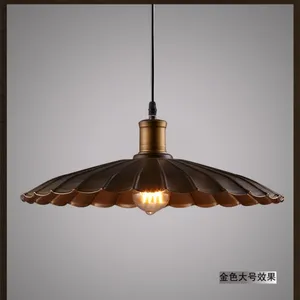 LOFT美式乡村工业风复古仓库吊灯餐厅客厅铁艺重金属吧台吊灯创意