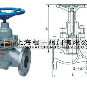 供应上海程一阀门U41SM -16C法兰柱塞阀U41SM -16C铸钢法兰柱塞阀