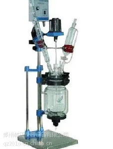 天津实验室乾正仪器S121-5L双层玻璃反应釜高硼硅反应釜厂家生产量大从优