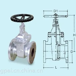 台湾廣腾凡而DG107球狀石墨铸铁闸阀F式 (非昇桿式) 原装正品