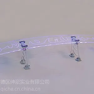 绅豪DEE厂家直销 水晶透明尾翼 定风翼 LED七彩灯单层AD-SP808