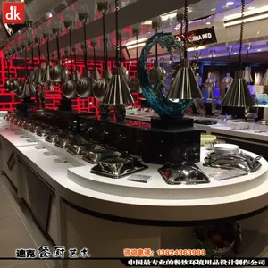 迪克森厂家制作自助餐台商用厨房设备美式乡村餐厅