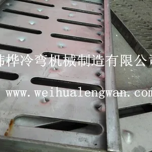 不锈钢地沟盖板全自动生产线,一人即可快速生产、自动送料冲孔折弯成型