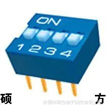 DIP插件四位拨码开关D1-004