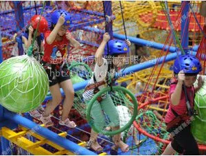 供应华北特训宝贝绳网探险 拓展乐园 体能训练营 冒险乐园 儿童室内乐园 空中走廊