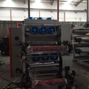 四色拷贝纸印刷机,卷筒纸纸张印刷机。
