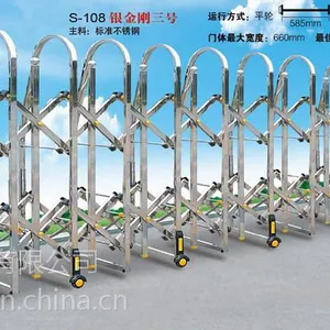 不锈钢电动伸缩门