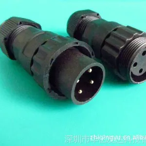 260A电源防水连接器 4芯 电源防水插头 厂家直销公母对接