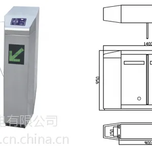 宇安机电豪华桥式斜面翼闸深圳翼闸厂家定制