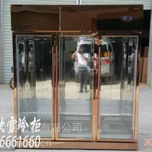 佛山顺德鲜花冷柜/厂家直销/中国商用***/三门玻璃展示效果好/大气豪华