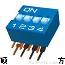 拨动开关、插件四位DIP拨码开关D2-004