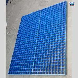 聚丙烯网格填料批发 耐高温80-100度的污水填料 1300×500 河北华强