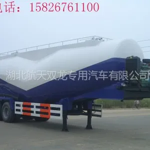 供应45立方轻量化散装水泥罐车/48立方粉粒物料运输车图片/45立方至48立方散装水泥罐车***报价