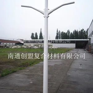 南通创盟工厂直供:新型玻璃钢灯杆、玻璃纤维复合灯杆 FRP灯杆