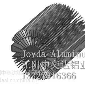 客户定制太阳花散热器黑色氧化出口订单