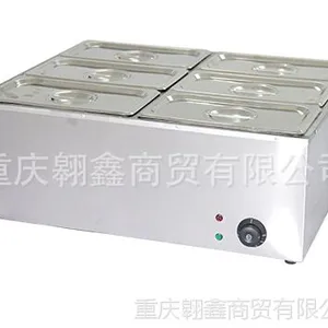 供应六盆电热保温汤池 煮面桶批发 保温汤池 不锈钢汤池