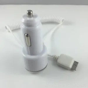 新款私模三星S5/NOTE3车充带线5V1A2A车充带线R2带线车充厂家直销