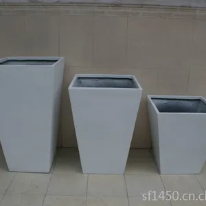商场广场街道绿化玻璃钢组合花盆 户外美陈摆件 园林景观花器