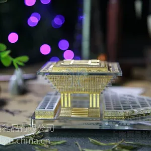 尚鼎晶品 上海中国管水晶建筑模型 商务礼品 旅游纪念品 办公摆件