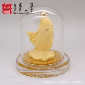 ***批发***绒沙金汽车摆件年年有余 家居内饰创意工艺礼品
