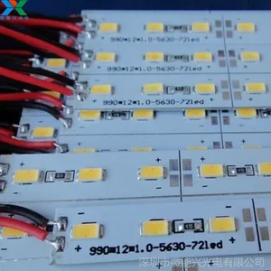 进口LED5630硬灯条 展柜灯 高亮低压12V贴片72珠不防水贴片硬灯条