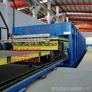 青岛国森制造大幅面玻璃钢聚氨酯复合车厢体成型工艺设备
